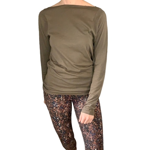 DEMYLEE New York Boat Neck Pima Cotton Long Sleeve Shirt - Picture 1 of 5